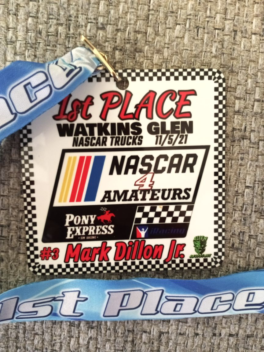 Sim racing award medals